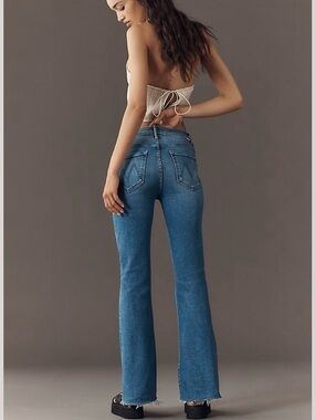 Mother The Weekender Mid Rise Fray Fan Favorite Jeans Hemmed size 26